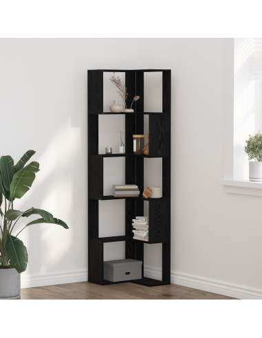 Libreria Rovere Nero 50 x 50 x 179 cm