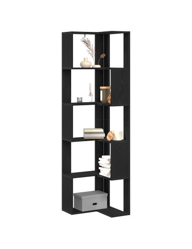 Libreria Rovere Nero 50 x 50 x 179 cm