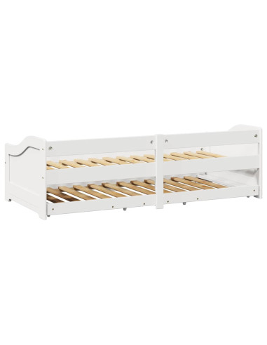 Lettino con Rotelle senza Materasso IRUN Bianco 90x200 cm