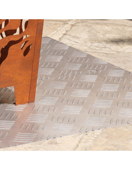 Gradini per Scale 2 pcs Argento 100 x 40 cm Alluminio