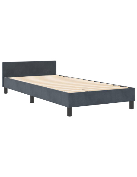 Struttura Letto  Grigio Scuro 180x200 cm Velluto