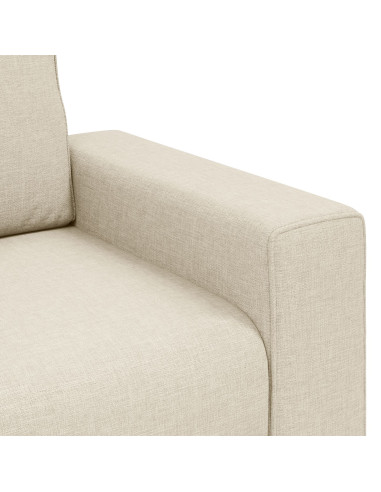 Divano 2 pcs Beige 221 x 80 x 82 cm Tessuto misto lino