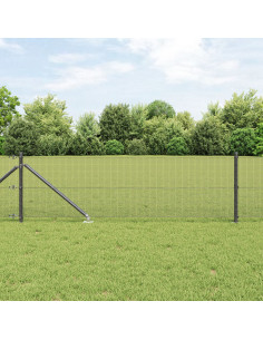 Palo della recinzione Grigio 100 x 0,6 m (rete 12 x 12 mm)