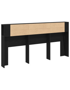 Testata del letto Rovere Nero 200 x 18,5 x 102,5 cm