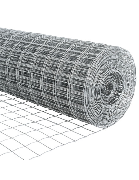 Set di Recinzioni per Giardino  Set di 2 Acciaio Zincato 10 x 0.6 m
