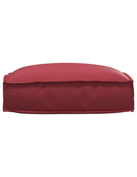 Cuscino da esterno  Rosso vino Poliestere 50 cm x 50 cm x 12 cm