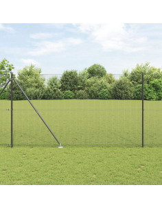 Palo della recinzione Grigio 50 x 1,5 m (maglia 16 x 16 mm) 2