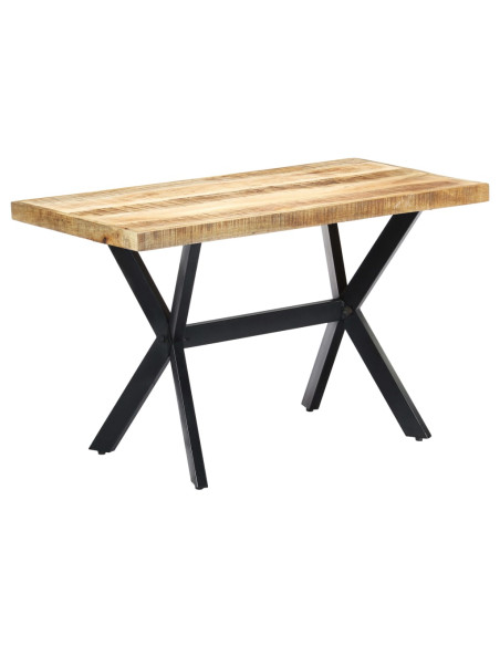 Tavolo da Pranzo 120x60x75 cm in Legno Massello di Mango
