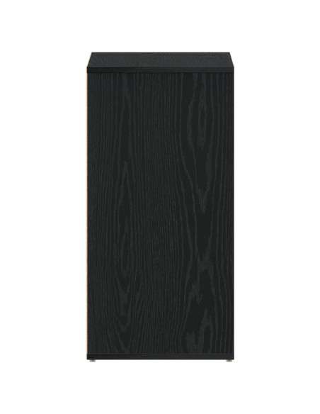 Mobiletto per scarpe  Nero Rovere 60x35x70 cm in legno ingegnerizzato