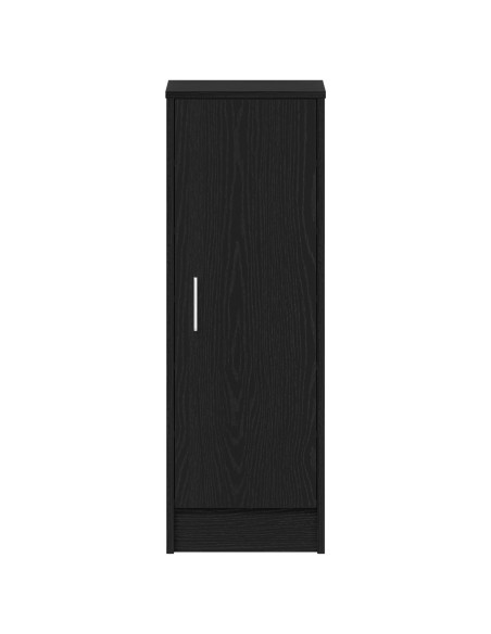 Armadio per scarpe  Nero Rovere 32x35x92 cm in legno ingegnerizzato