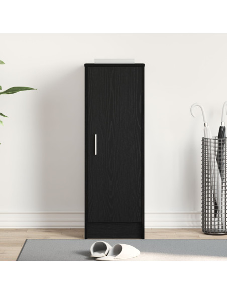 Mobile per scarpe Rovere Nero 32 x 35 x 92 cm Legno multistrato