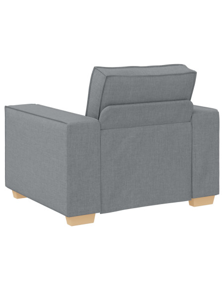 Set di divano 3 pezzi con cuscini Grigio chiaro