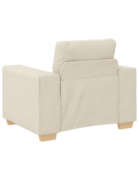 Set di divani 3 pezzi con cuscini in lino