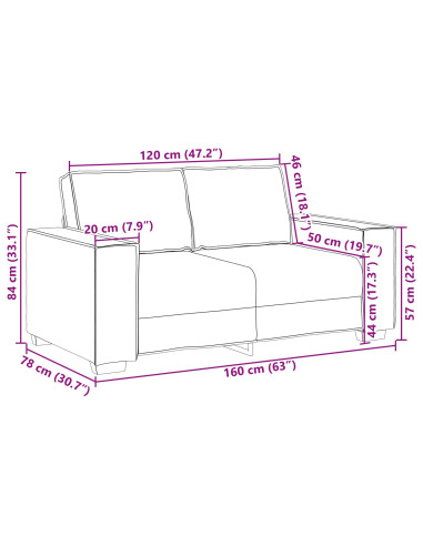 Divano 3 pcs Grigio chiaro Tessuto misto lino