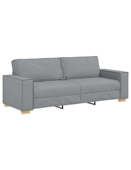 Set di divano 3 pezzi con cuscini Grigio chiaro