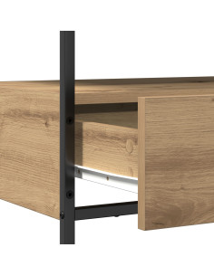 Tavolo consolle con cassetto Rovere artigianale 75 x 40 x 75 cm 2