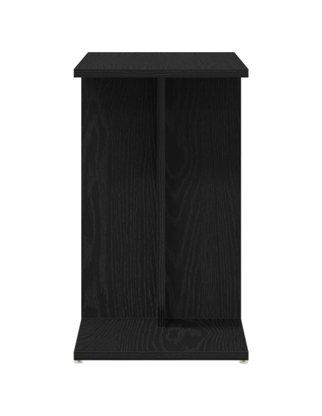 Tavolino  Nero in Rovere 50x30x50 cm in Legno Ingegnerizzato