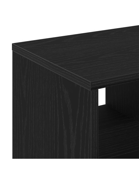 Tavolino  Nero in Rovere 50x30x50 cm in Legno Ingegnerizzato