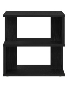 Tavolo laterale Rovere Nero 30 x 30 x 55 cm Legno multistrato 2