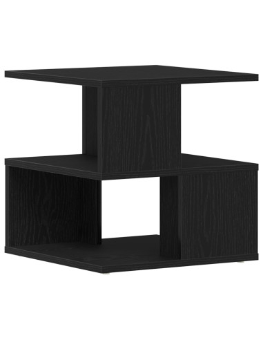 Tavolo laterale Rovere Nero 30 x 30 x 55 cm Legno multistrato