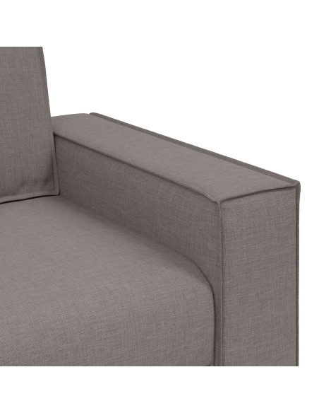 Divano 3 pcs Talpa Tessuto misto lino