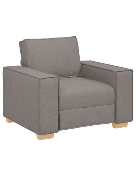 Divano 3 pcs Talpa Tessuto misto lino