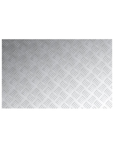 Gradini per Scale 4 pcs Argento 80 x 50 cm Alluminio