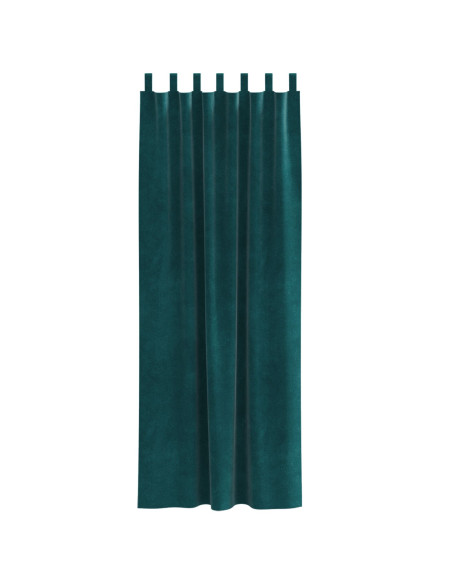 Tende Blackout  con anelli di sospensione 2 pezzi Verde scuro in velluto