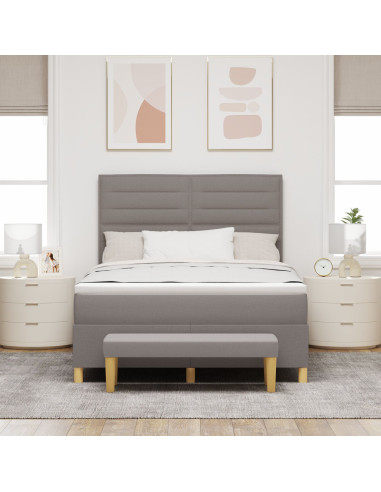 Letto a molle con materasso Talpa 140 x 190 cm Tessuto