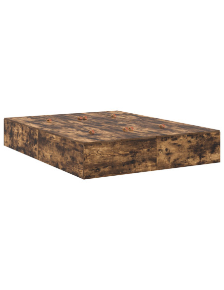 Struttura Letto  Rovere Affumicato Legno di Rovere Massello