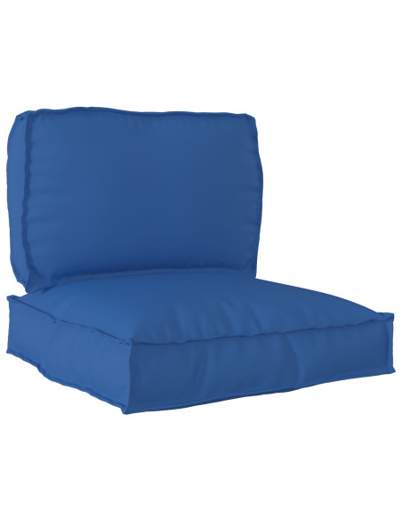 Set di Cuscini per Pallet Set di 2 Blu Reale Poliestere