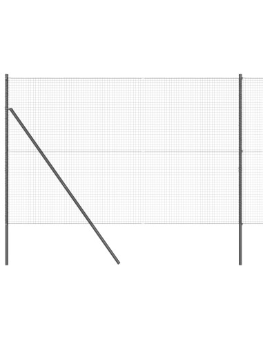Palo della recinzione Grigio 50 x 1,4 m (rete 25 x 25 mm)