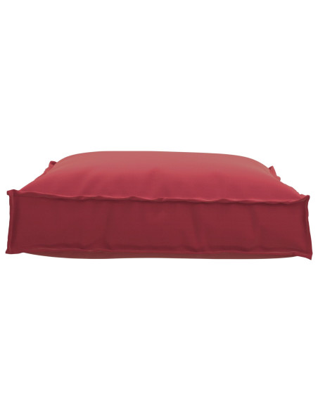 Cuscino per pallet  per seduta Rosso vino 70x70x12 cm Tessuto Oxford