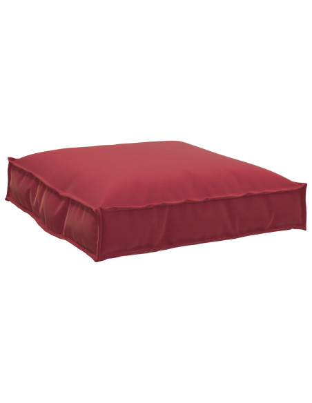 Cuscino per pallet  per seduta Rosso vino 70x70x12 cm Tessuto Oxford