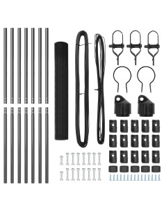 Palo della recinzione Grigio 10 x 1,4 m (rete 16 x 16 mm) 2