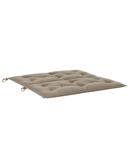 Cuscini Panca da Giardino 2pz Tortora 100x50x7cm Tessuto Oxford