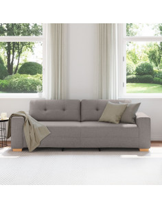 Divano  Tortora Tessuto, Legno Medio Durevole Divano Tortora