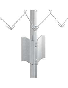 Recinzione con Posto Argento 0,4 x 25 m Acciaio 2