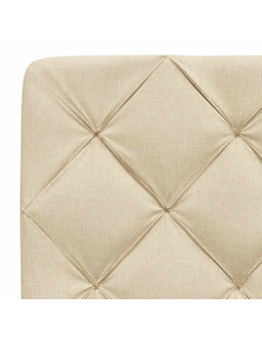 Giroletto con LED senza Materasso Crema 90x200 cm in Tessuto