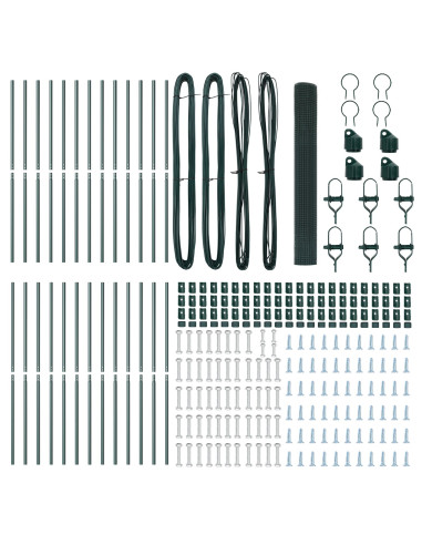 Palo della recinzione Verde 50 x 1,4 m (rete 12 x 12 mm)