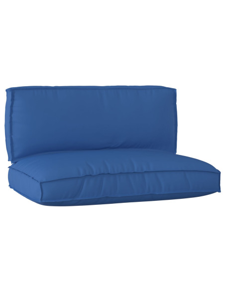 Set Cuscini Pallet  2 Pezzi Blu Reale Tessuto Oxford
