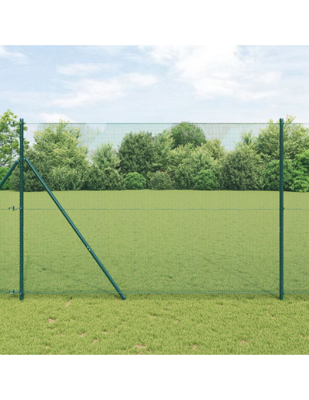 Recinzione in rete saldata  con 13 pali Verde 1.4x50 m Acciaio