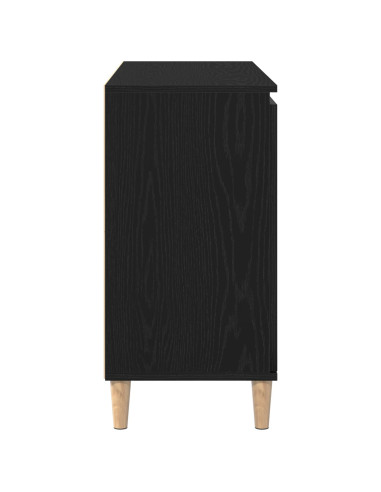 Credenza con cassetto Nero 102 x 35 x 60 cm Legno multistrato