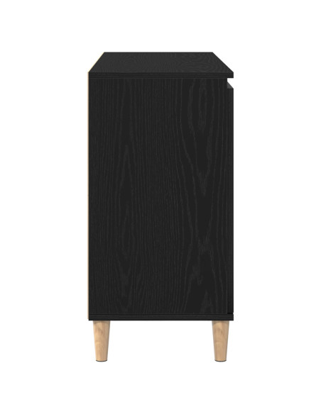 Credenza  in rovere nero 101x35x60 cm in legno ingegnerizzato