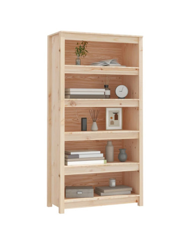 Libreria 80x35x154 cm in Legno Massello di Pino