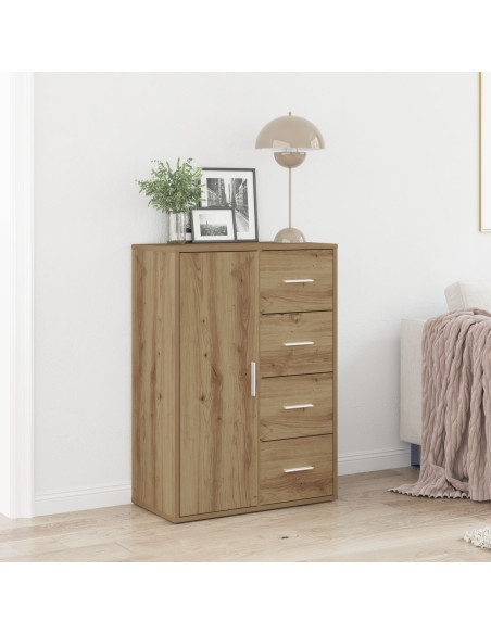 Sideboard in Quercia Artigianale 60x31x84 cm in Legno Ingegnerizzato