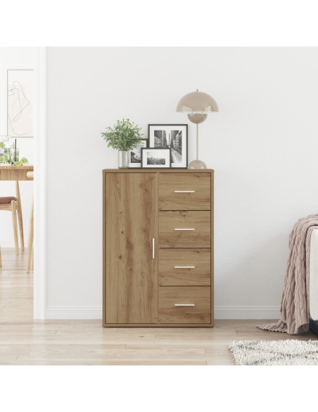 Sideboard in Quercia Artigianale 60x31x84 cm in Legno Ingegnerizzato