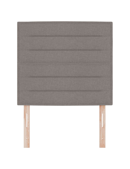 Testiera  Tortora Tessuto 80 cm Rettangolare Moderna Imbottita