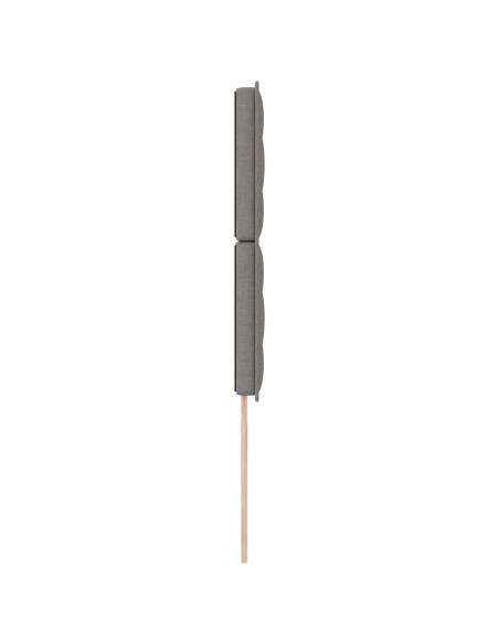 Testiera  Tortora Tessuto 80 cm Rettangolare Moderna Imbottita