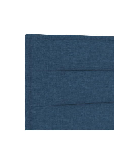 Testiera blu design  80 cm tessuto